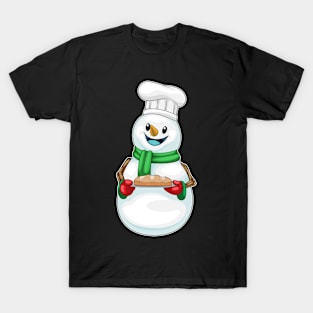 Snowman Christmas Baker T-Shirt